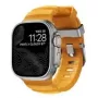 NOMAD Rocky Point Band - Armband für Apple Watch 46mm/49mm mit FKM und Titan (sol, natürliche Hardware)