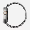 NOMAD Stratos Band - Titanarmband für Apple Watch 49mm mit FKM (naturfarbenes Titan, schwarzes FKM)