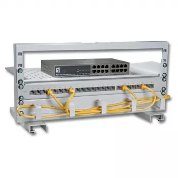 EFB 19 4HE Mini-Netzwerkständer, RAL7035