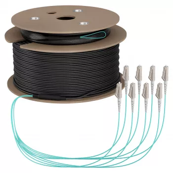 EFB Trunkkabel U-DQ(ZN)BH OM3 8G (1x8) LC-LC 140 m Dca LSZH