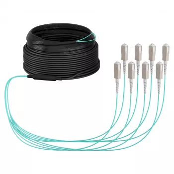 EFB Trunk Kabel U-DQ(ZN)BH OM3 8G (1x8) SC-SC 10m Dca LSZH
