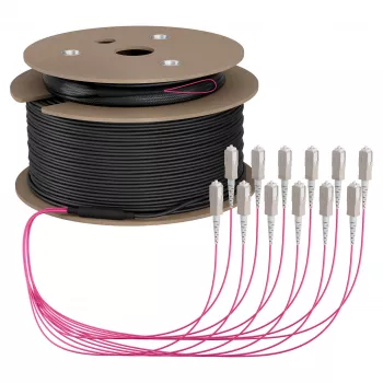 EFB Trunk Kabel U-DQ(ZN)BH OM4 12G (1x12) SC-SC 80m Dca LSZH