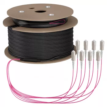 EFB Trunk-Kabel U-DQ(ZN)BH OM4 8G (1x8) SC-SC 100m Dca LSZH