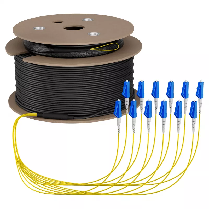 EFB Trunkkabel U-DQ(ZN)BH OS2 12E (1x12) LC-LC 160m Dca LSZH G657A1