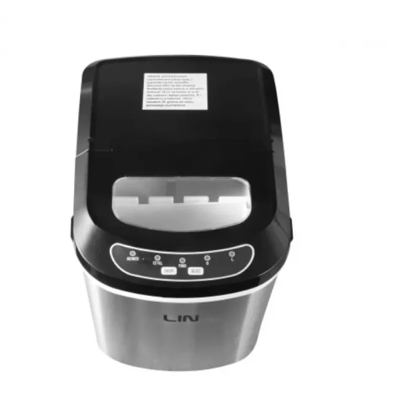 Tragbarer Eiswürfelbereiter LIN ICE PRO-S12 silber