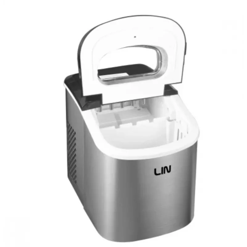 Tragbarer Eiswürfelbereiter LIN ICE PRO-S12 silber