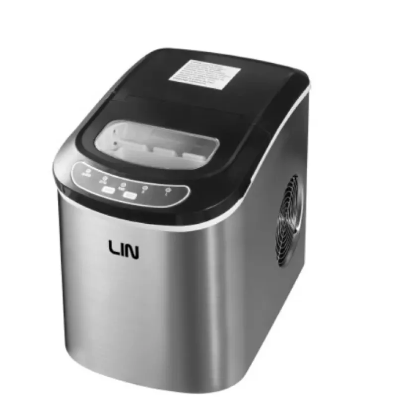 Tragbarer Eiswürfelbereiter LIN ICE PRO-S12 silber
