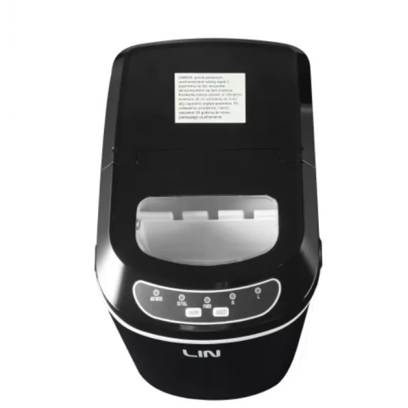 Tragbarer Eiswürfelbereiter LIN ICE PRO-B12 schwarz