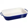 Staub Rechteckige Keramikform, dunkelblau, 34x24x7,6