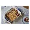 Staub Rechteckige Keramikform, dunkelblau, 34x24x7,6
