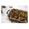Staub Rechteckige Keramikform, dunkelblau, 34x24x7,6