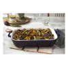 Staub Rechteckige Keramikform, dunkelblau, 34x24x7,6