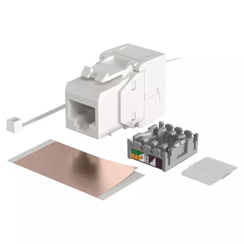 Modulares RJ-45 Eingangsmodul EFB Elektronik ECOLAN E-20080, weiß