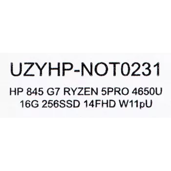HP EliteBook 845 G7 AMD RYZEN 5 PRO 4650U 16 GB 256 GB SSD 14 Zoll FHD Win11 Pro gebraucht US-QWERTY