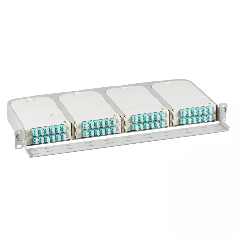 Rackmount 1U-Träger für FTTH-Module EFB Elektronik FTTH-BGT-1HE — 19 Zoll 48,3 cm, fasst 8 Modulplätze, vorderer Kabelkanal, bis zu 96 LC-Ports pro 1HE