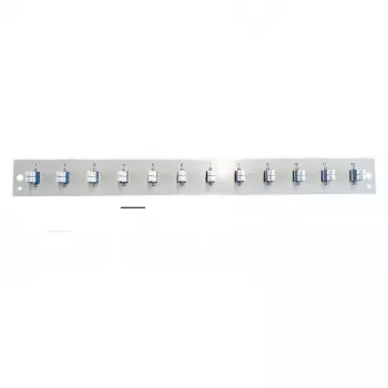 Frontplattenmodul EFB Elektronik SB-FP-S-12SC-S-OS2 — 12× LC-Duplex-Kupplungen, OS2, schwarz