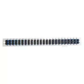 Frontplatteneinsatz EFB Elektronik SB-FP-S-24SC-D-V-OS2 — 24× SC-Duplex-Kupplungen, OS2, vertikal, schwarz