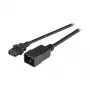 EFB-Elektronik IEC Stromverlängerungskabel C20 180° - C13 180°, schwarz, 1,8 m, 3 x 1,00 mm² Hersteller: EFB Elektronik (EK531.1,8V2)
