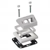 Adapterrahmen EFB Elektronik ET-25092.8 für Designkompatibilität mit Gira RAL9003 für ET-25092.x und FTTH-OUTLET-xx