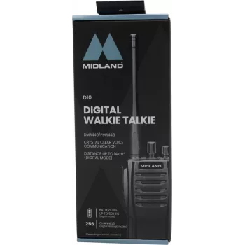 Midland D10 Digital DMR446 Funkgerät — digitales DMR446-Handfunkgerät