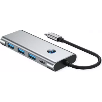 VALUE USB-C-Dockingstation 7-in-1, 4K60 1xHDMI, 3xUSB-A, 1xSD/microSD, 1xC PD (12.99.1144)
