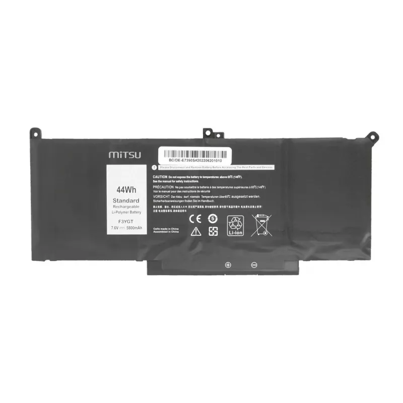 Akku für Dell Latitude 7390, 7490 5800 mAh (44 Wh) 7,6 - 7,4 V