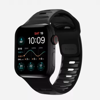 NOMAD Sport Band - Armband für Apple Watch 46mm/49mm mit FKM (schwarz)
