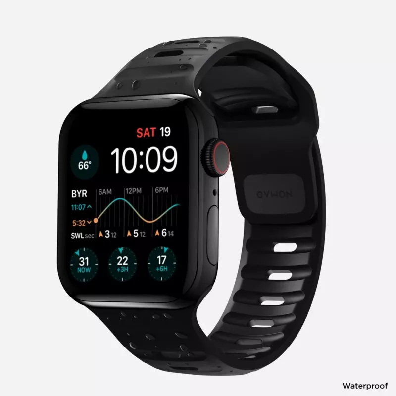 NOMAD Sport Band - Armband für Apple Watch 46mm/49mm mit FKM (schwarz)