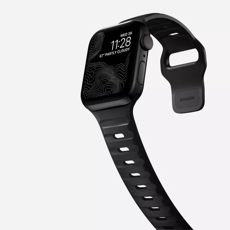 NOMAD Sport Band - Armband für Apple Watch 46mm/49mm mit FKM (schwarz)