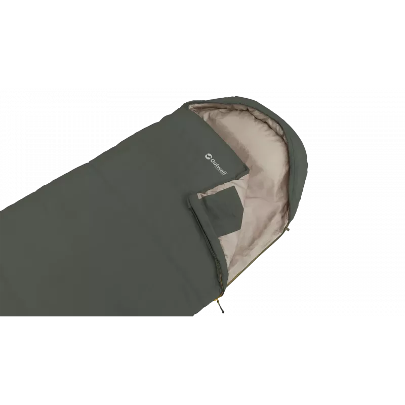 Schlafsack synthetisch Outwell Campion Prime (185 cm) - grün Größe: links