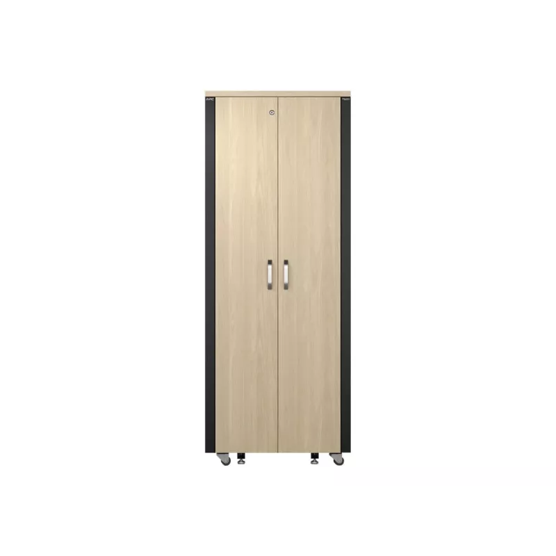 APC NetShelter - Schrank (horizontal) - schallisoliert - AC 230 V - Ahorn - 38U - 48,3 cm (19 Zoll)