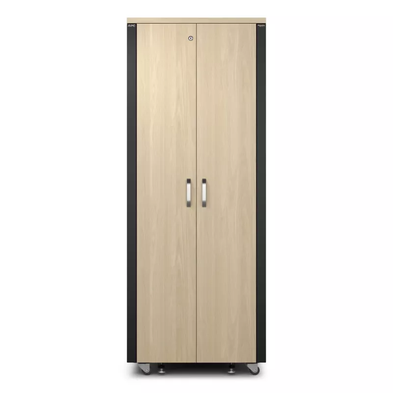 APC NetShelter - Schrank (horizontal) - schallisoliert - AC 230 V - Ahorn - 38U - 48,3 cm (19 Zoll)