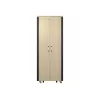 APC NetShelter - Schrank (horizontal) - schallisoliert - AC 230 V - Ahorn - 38U - 48,3 cm (19 Zoll)