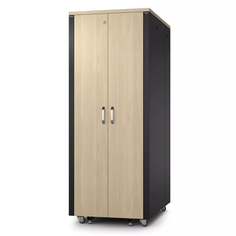 APC NetShelter - Schrank (horizontal) - schallisoliert - AC 230 V - Ahorn - 38U - 48,3 cm (19 Zoll)
