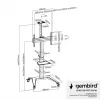 TV-Ständer Bodenständer 37-70/WEISS TVS-70T-02-W Gembird