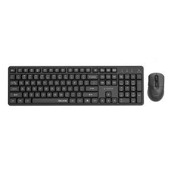 Gembird KBS-WMS-01 kabelloses Tastatur-Maus-Set, Englisch, Schwarz