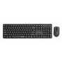 Gembird KBS-WMS-01 kabelloses Tastatur-Maus-Set, Englisch, Schwarz