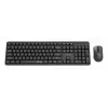 Gembird KBS-WMS-01 kabelloses Tastatur-Maus-Set, Englisch, Schwarz