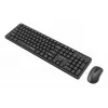 Gembird KBS-WMS-01 kabelloses Tastatur-Maus-Set, Englisch, Schwarz