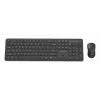 Gembird KBS-WPS-01 kabelloses Tastatur-Maus-Set, Englisch, schwarz