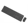 Gembird KBS-WPS-01 kabelloses Tastatur-Maus-Set, Englisch, schwarz