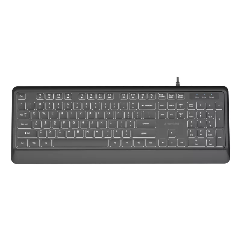 Tastatur Multimedia USB ENG/SCHWARZ KB-UML-04 Gembird