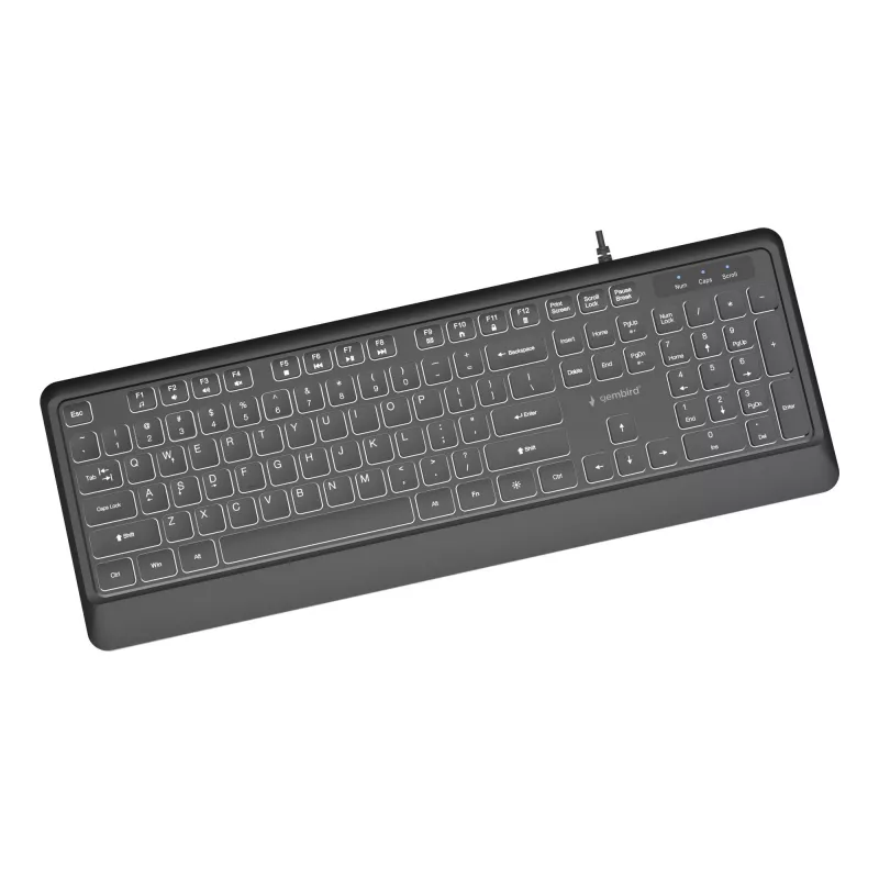 Tastatur Multimedia USB ENG/SCHWARZ KB-UML-04 Gembird