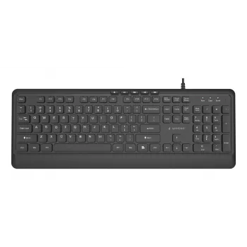 Tastatur Multimedia USB ENG/Schwarz KB-MCH-05 Gembird