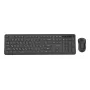 Gembird KBS-WPS-01-CYRL kabelloses Tastatur-Maus-Set, kyrillisch, schwarz