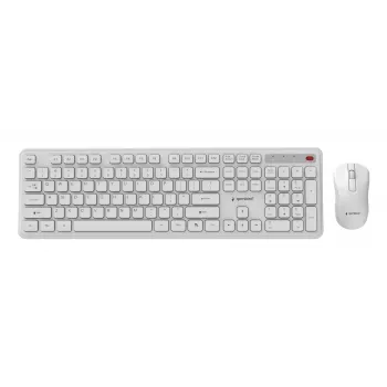 Tastatur +Maus Funk ENG/WH KBS-WPS-01-W Gembird