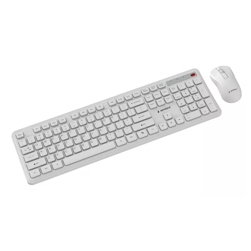 Tastatur +Maus Funk ENG/WH KBS-WPS-01-W Gembird