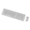 Gembird KBS-WPS-01-W-CYRL kabelloses Tastatur-Maus-Set, kyrillisch, weiß
