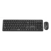 Gembird KBS-WMS-01-CYRL kabelloses Tastatur-Maus-Set, Kyrillisch, schwarz