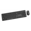 Gembird KBS-WMS-01-CYRL kabelloses Tastatur-Maus-Set, Kyrillisch, schwarz